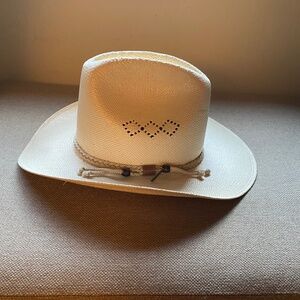 NEW! Genuine John B Stetson Straw Cowboy Hat